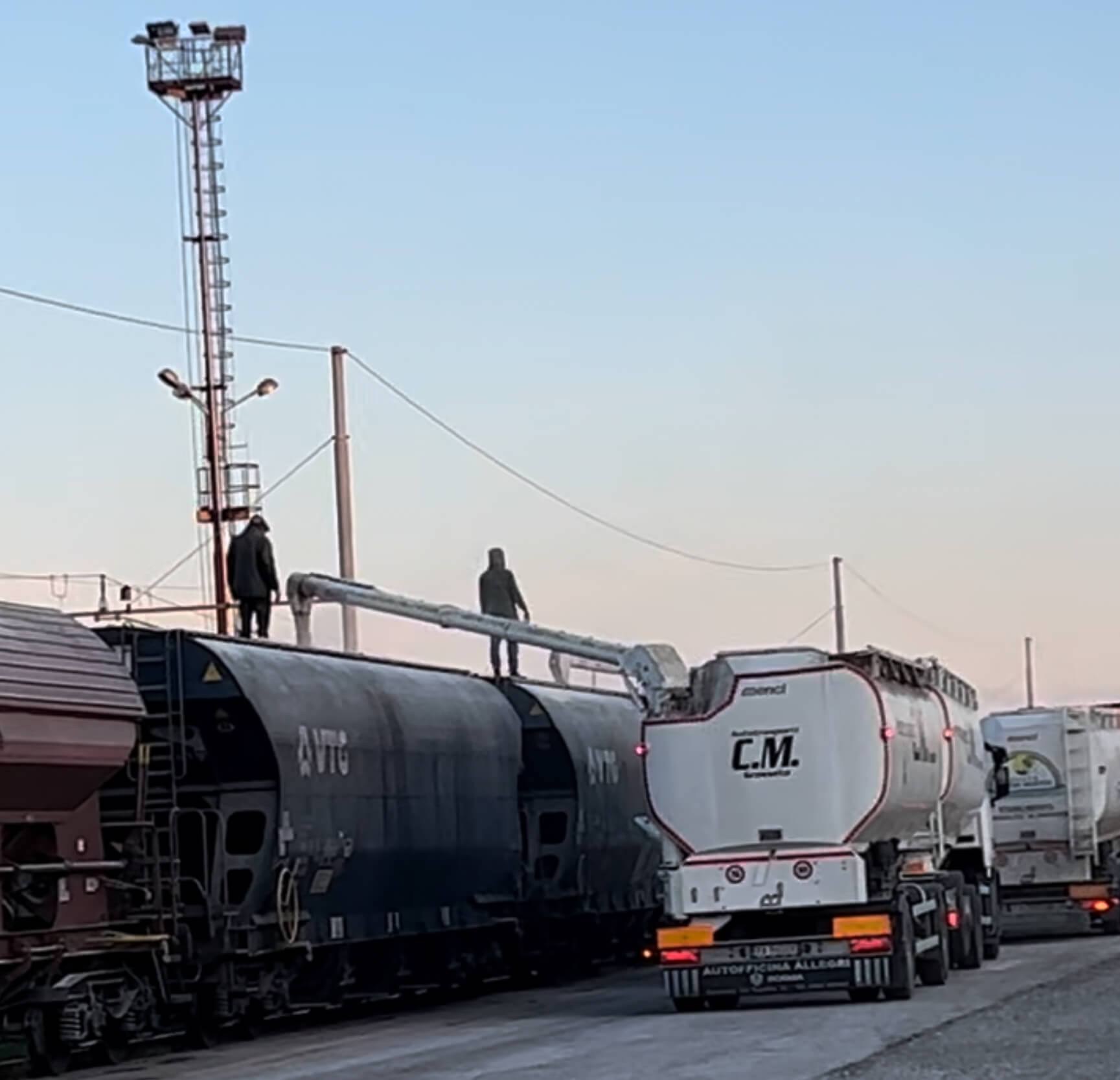 trasporto cereali su treno